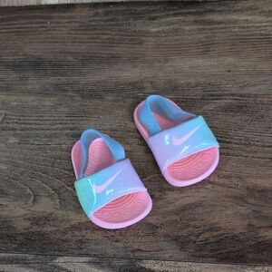 Nike Kawa SE Baby Toddler Arctic Punch Slides Armory Blue 3C         Q193